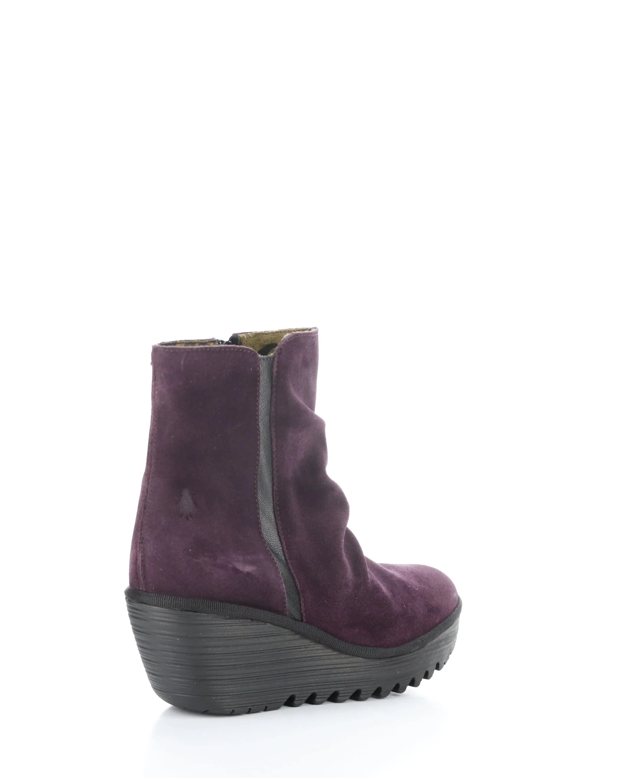 YOPA461FLY 002 PURPLE/BLACK Round Toe Boots