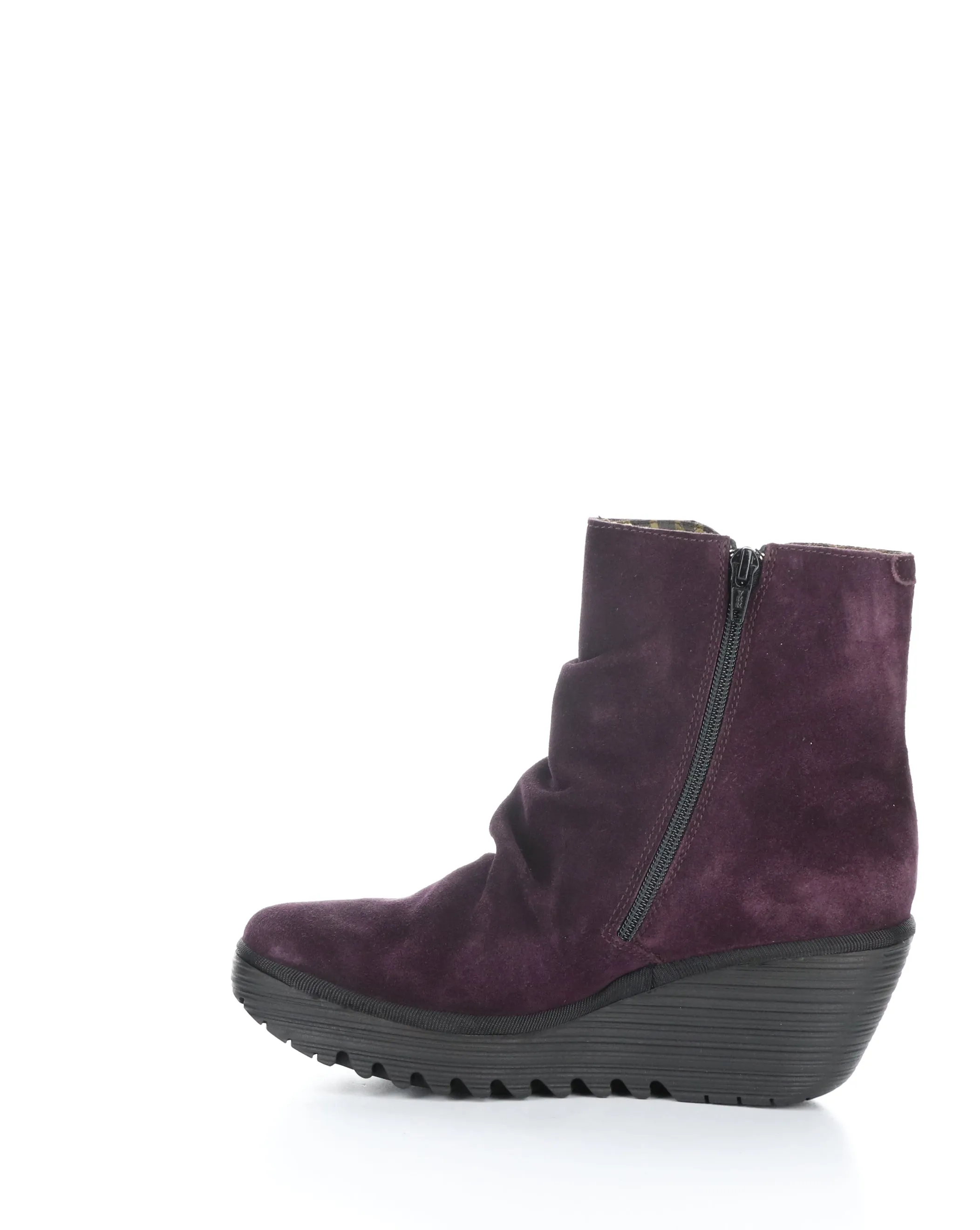 YOPA461FLY 002 PURPLE/BLACK Round Toe Boots